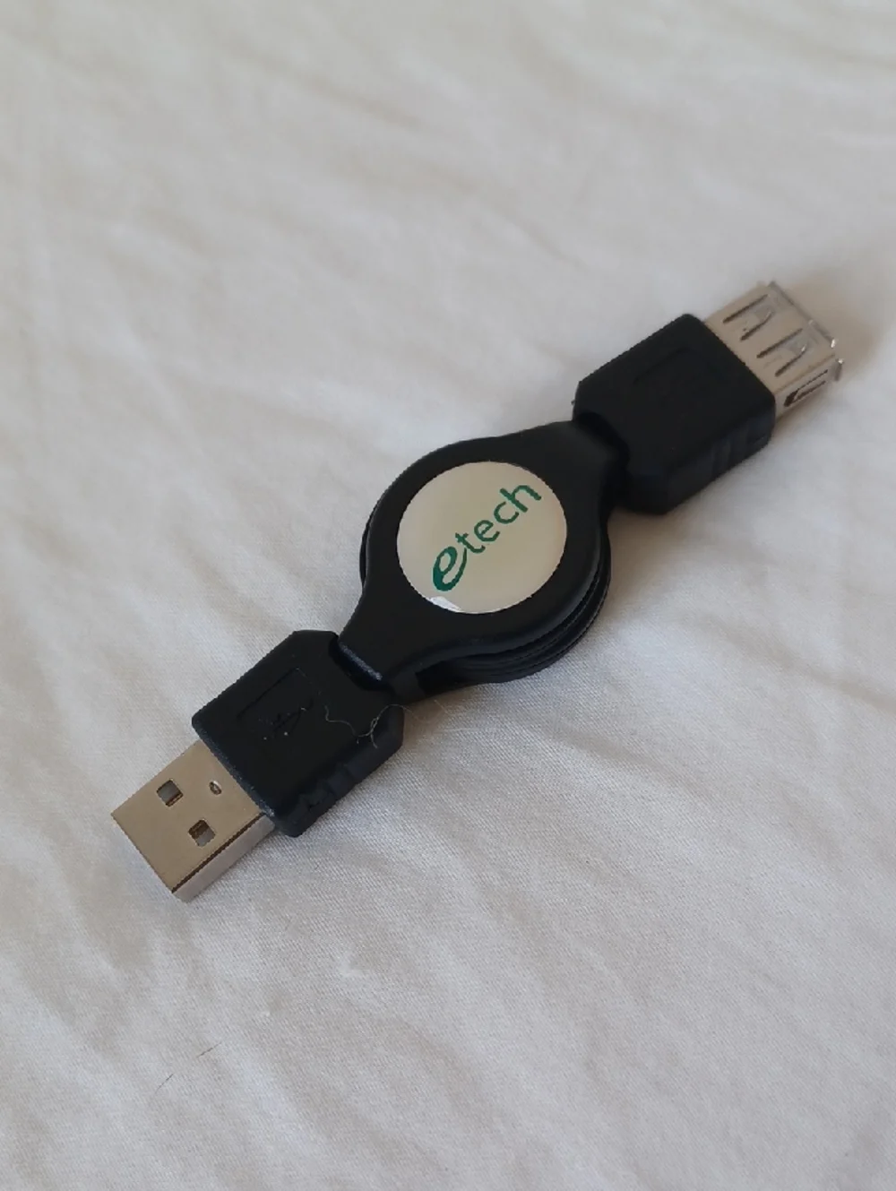 3/$25 SALE etech Retractable USB Type A Male To USB Type A Female Cable extender